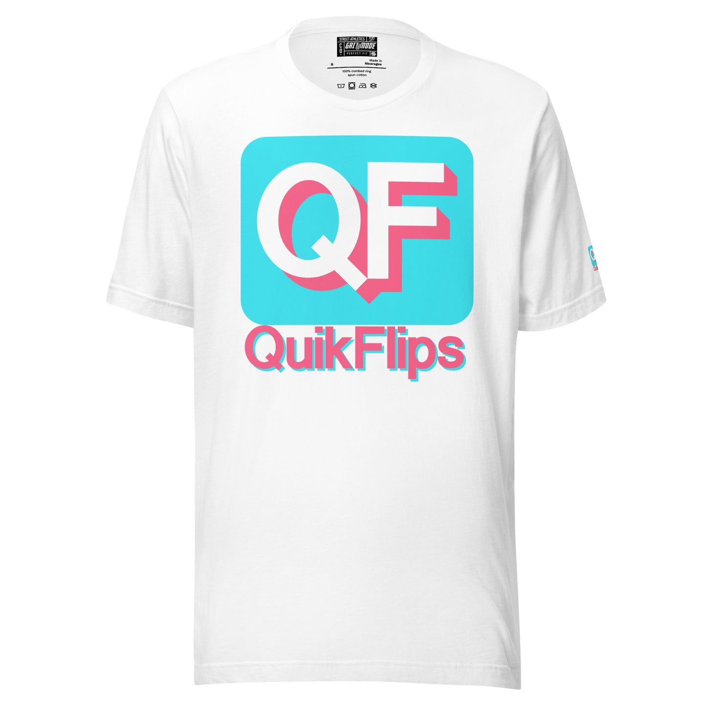 QF Premium T Pink/Aqua